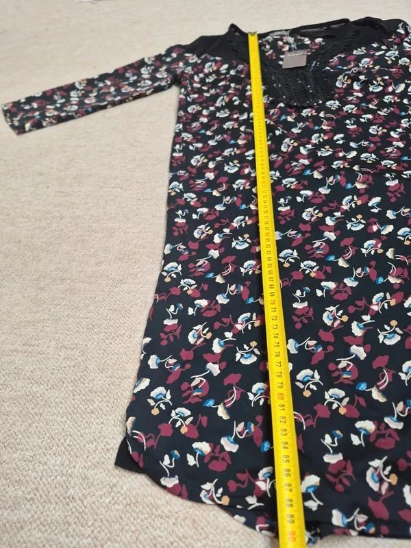 Formul Vestido vintage floral retro negro T36 – photo 5